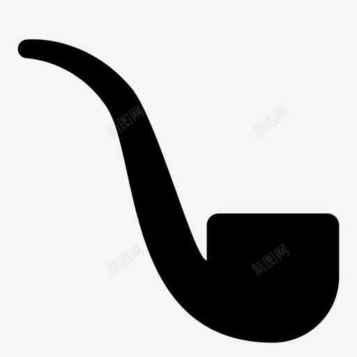 烟斗时髦高级图标svg_新图网 https://ixintu.com 先生 时髦 烟斗 高级
