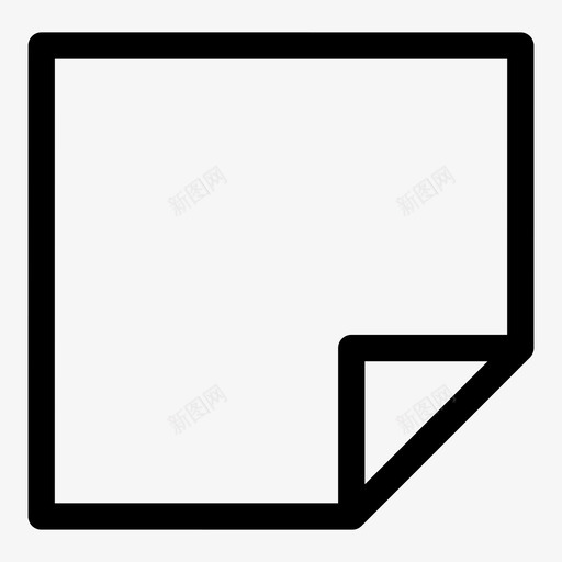 贴纸标签办公室图标svg_新图网 https://ixintu.com 便笺 办公室 工作 标签 纸张 贴纸