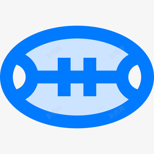 橄榄球新西兰4蓝色图标svg_新图网 https://ixintu.com 新西兰 橄榄球 蓝色