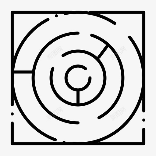 迷宫地图模式图标svg_新图网 https://ixintu.com feb v4 地图 模式 界面 策略 网络 迷宫 集合