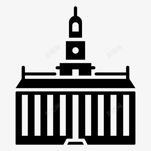 独立大厅宪法宣言图标svg_新图网 https://ixintu.com 宣言 宪法 宾夕法尼亚州 独立大厅 费城