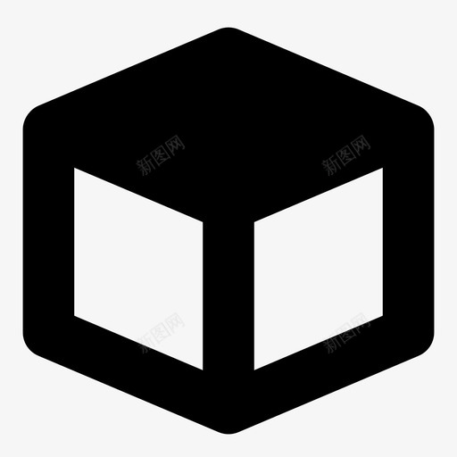 三维立方顶三维立方盒透视图标svg_新图网 https://ixintu.com 三维立方 三维立方顶 盒透视