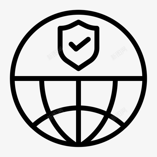 可信网络域https图标svg_新图网 https://ixintu.com https 可信网络 域 安全 网络编程和安全