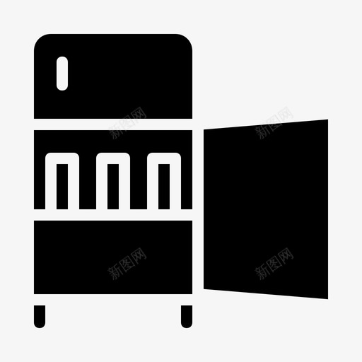 冰箱冷藏冷冻图标svg_新图网 https://ixintu.com 冰箱 冷冻 冷藏