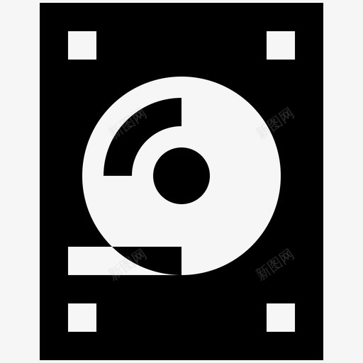硬盘驱动器设备光盘图标svg_新图网 https://ixintu.com 光盘 内存 硬盘驱动器 设备 设备平面