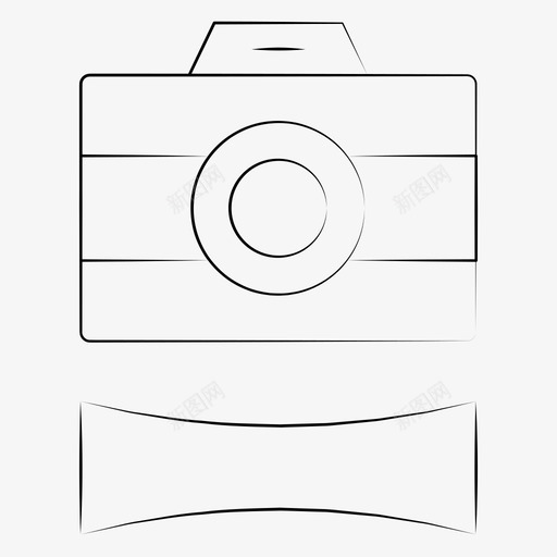 全景摄影广角图标svg_新图网 https://ixintu.com 全景 广角 手绘 摄影
