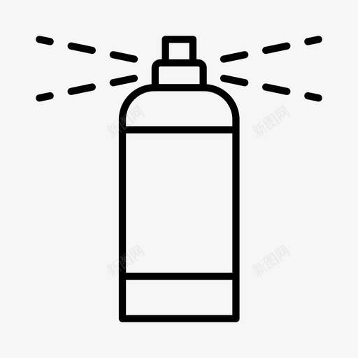 发胶理发师理发店图标svg_新图网 https://ixintu.com 化妆品 发胶 理发师 理发店 美容