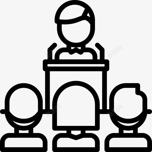 演讲政治家讲坛图标svg_新图网 https://ixintu.com 元素 包含 投票 政治家 演讲 讲坛 选民 隐藏