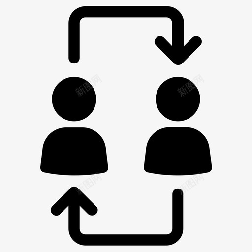 关系联系伙伴关系图标svg_新图网 https://ixintu.com 伙伴关系 关系 团队合作 联系