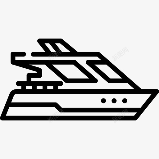 快艇运输74直线图标svg_新图网 https://ixintu.com 快艇 直线 运输74