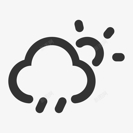 天气-阵雨svg_新图网 https://ixintu.com 天气-阵雨 阵雨