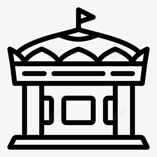 游乐场建筑商业图标svg_新图网 https://ixintu.com 办公室 商业 幸福 建筑 房子 游乐场 马戏团