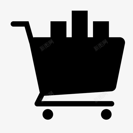 购物车电子商务购物图标svg_新图网 https://ixintu.com 手推车 电子商务 购物 购物车