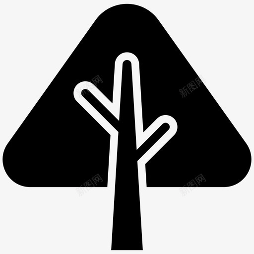 树图果树公园树图标svg_新图网 https://ixintu.com 公园树 果树 树图 树符号图标包 树素描