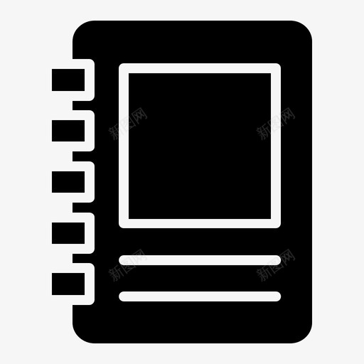 笔记本办公室文具图标svg_新图网 https://ixintu.com 办公室 文具 笔记本