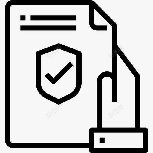 文件知识14线性图标svg_新图网 https://ixintu.com 文件 知识14 线性