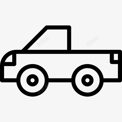 敞篷车8车直线型图标svg_新图网 https://ixintu.com 8车 敞篷车 直线型