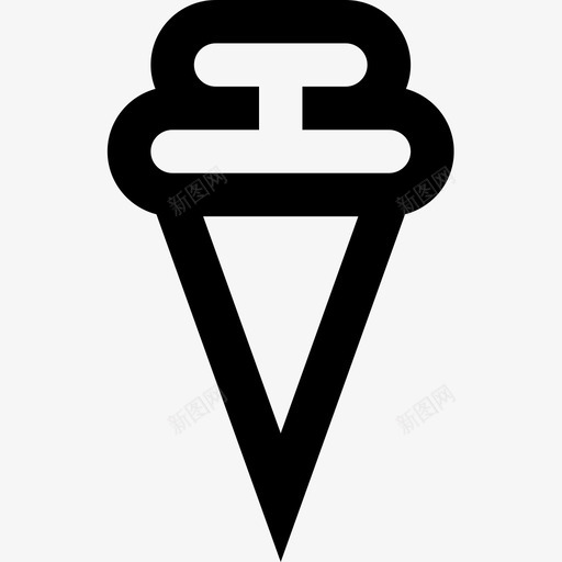 冰淇淋新西兰3线性图标svg_新图网 https://ixintu.com 冰淇淋 新西兰3 线性