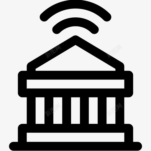 政府智慧城市12线性图标svg_新图网 https://ixintu.com 城市 政府 智慧 线性