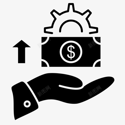 拿手钱图标svg_新图网 https://ixintu.com 手 拿 拿钱 钱
