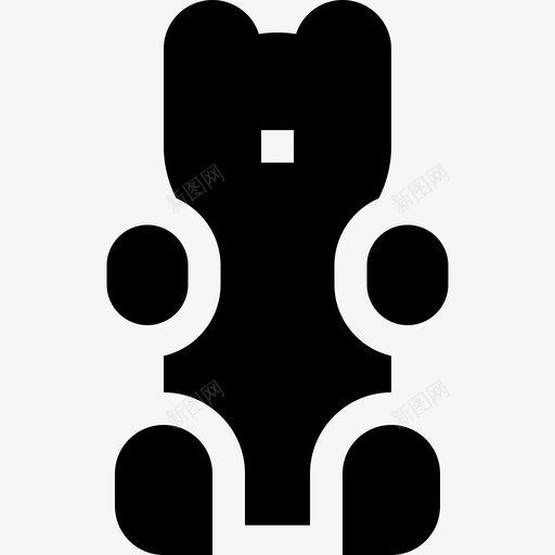 口香糖熊甜点和糖果2填充图标svg_新图网 https://ixintu.com 口香糖熊 填充 甜点和糖果2