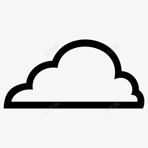 云阴天天空图标svg_新图网 https://ixintu.com 天气 天空 水汽 阴天