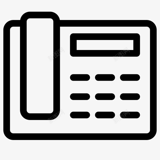 电话办公室业务图标svg_新图网 https://ixintu.com 业务 办公室 电话