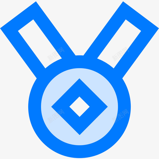 奖牌扑克4蓝色图标svg_新图网 https://ixintu.com 奖牌 扑克 蓝色