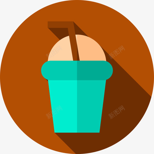 奶昔冰淇淋店7公寓图标svg_新图网 https://ixintu.com 公寓 冰淇淋店7 奶昔