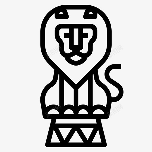 狮子动物嘉年华图标svg_新图网 https://ixintu.com 动物 动物园 嘉年华 游乐园 狮子 马戏团