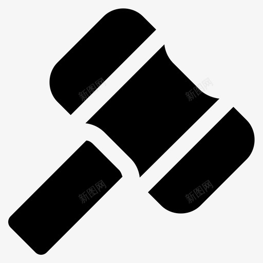 拍卖出价木槌图标svg_新图网 https://ixintu.com 交易 出价 出售 拍卖 木槌 电子商务字形