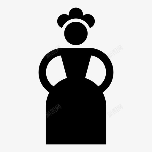 小雕像陶瓷洋娃娃图标svg_新图网 https://ixintu.com 女人 小雕像 洋娃娃 陶器 陶瓷 雕像