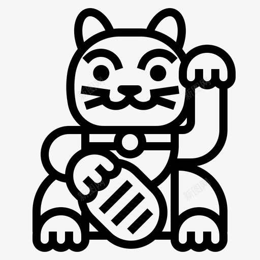 日本传统马鬃马图标svg_新图网 https://ixintu.com 日本传统马鬃马