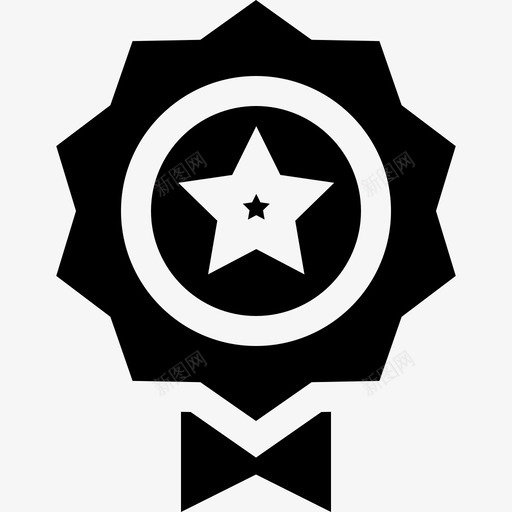 奖牌美国3填充图标svg_新图网 https://ixintu.com 填充 奖牌 美国3