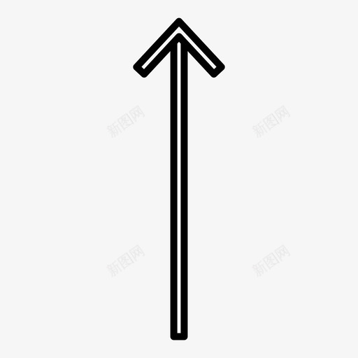 箭头顶部方向向上图标svg_新图网 https://ixintu.com 向上 方向 箭头顶部