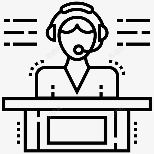 帮助中心呼叫中心客户服务主管图标svg_新图网 https://ixintu.com 中心 主管 呼叫中心 图标 客户服务 帮助 支持 服务 紧急 线路 航空运输