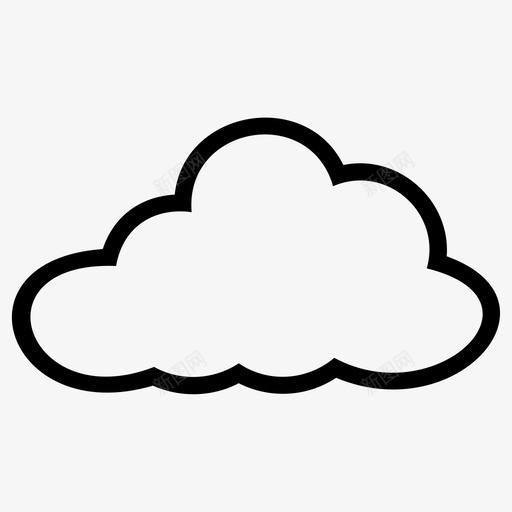 云阴天天空图标svg_新图网 https://ixintu.com 云 天气 天空 水汽 阴天