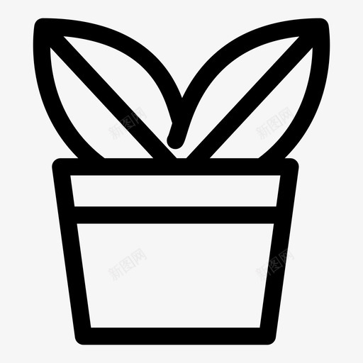 花卉生态园林图标svg_新图网 https://ixintu.com 园林 植物 生态 盆栽 自然 花卉