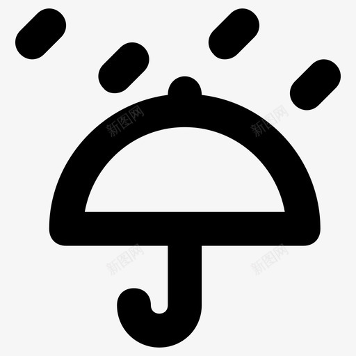 雨伞阳伞遮阳伞图标svg_新图网 https://ixintu.com 动物 图标 平滑 材料 线条 自然 遮阳伞 阳伞 集合 雨伞