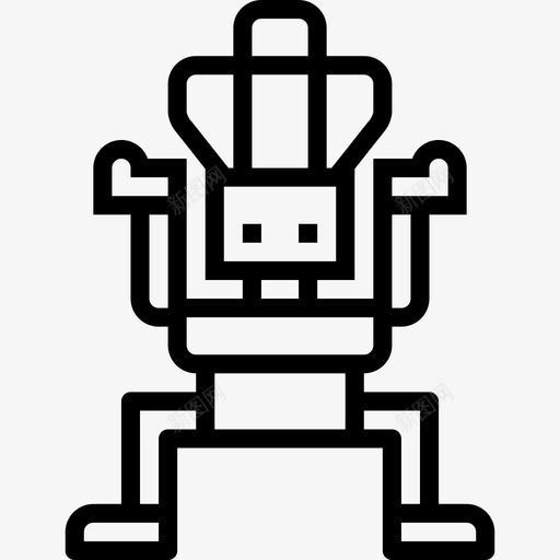 雕塑艺术家2线性图标svg_新图网 https://ixintu.com 线性 艺术家2 雕塑