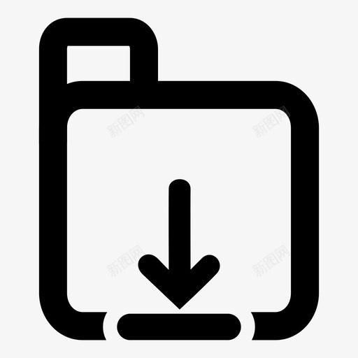 文件夹箭头放置图标svg_新图网 https://ixintu.com 放置 文件夹下载 文件资源管理器 箭头