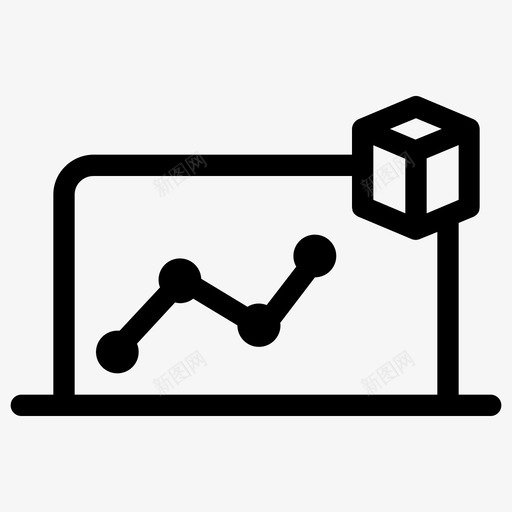 包裹递送流量快递监控图标svg_新图网 https://ixintu.com 包裹 快递 流量 监控 笔记本 网络 送货 递送
