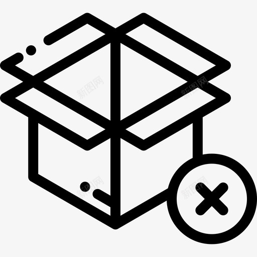 包装物流43直线图标svg_新图网 https://ixintu.com 包装 物流 直线
