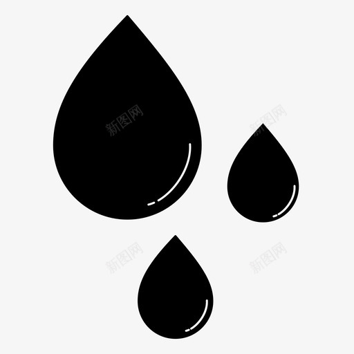 油滴液体图标svg_新图网 https://ixintu.com 液体 自然