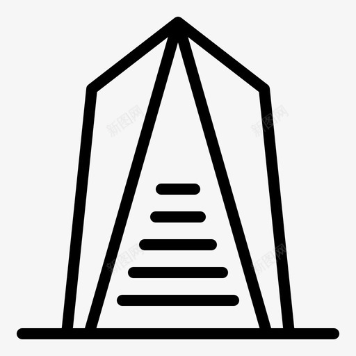 天车建筑景观图标svg_新图网 https://ixintu.com 天车 建筑 摩天大楼 景观 结构