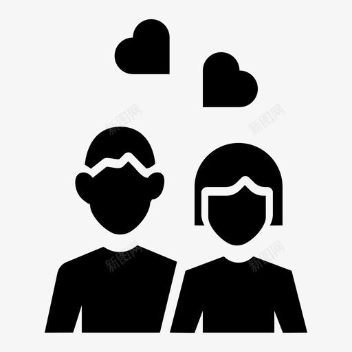 夫妻丈夫爱情图标svg_新图网 https://ixintu.com 丈夫 夫妻 妻子 婚礼 情人节 爱情
