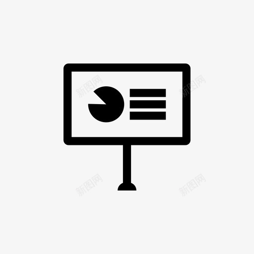 饼图业务商务会议图标svg_新图网 https://ixintu.com 业务 会议 商务会议 投影仪 投资 财务 饼图