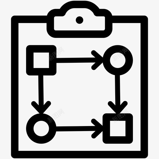 商业计划剪贴板战略图标svg_新图网 https://ixintu.com 剪贴板 商业计划 战略