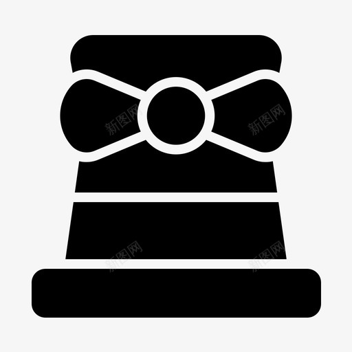 礼帽配件男士配件图标svg_新图网 https://ixintu.com 男士配件 礼帽 配件