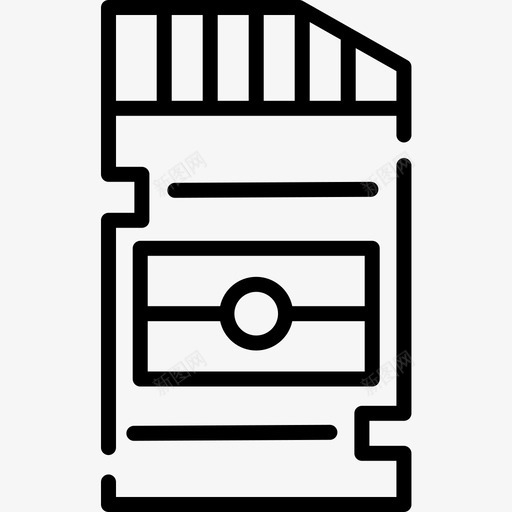Sd卡平面师12线性图标svg_新图网 https://ixintu.com Sd 平面 平面设计 线性 设计师